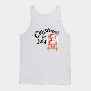 Summer Christmas Santa Funny Gift Tank Top